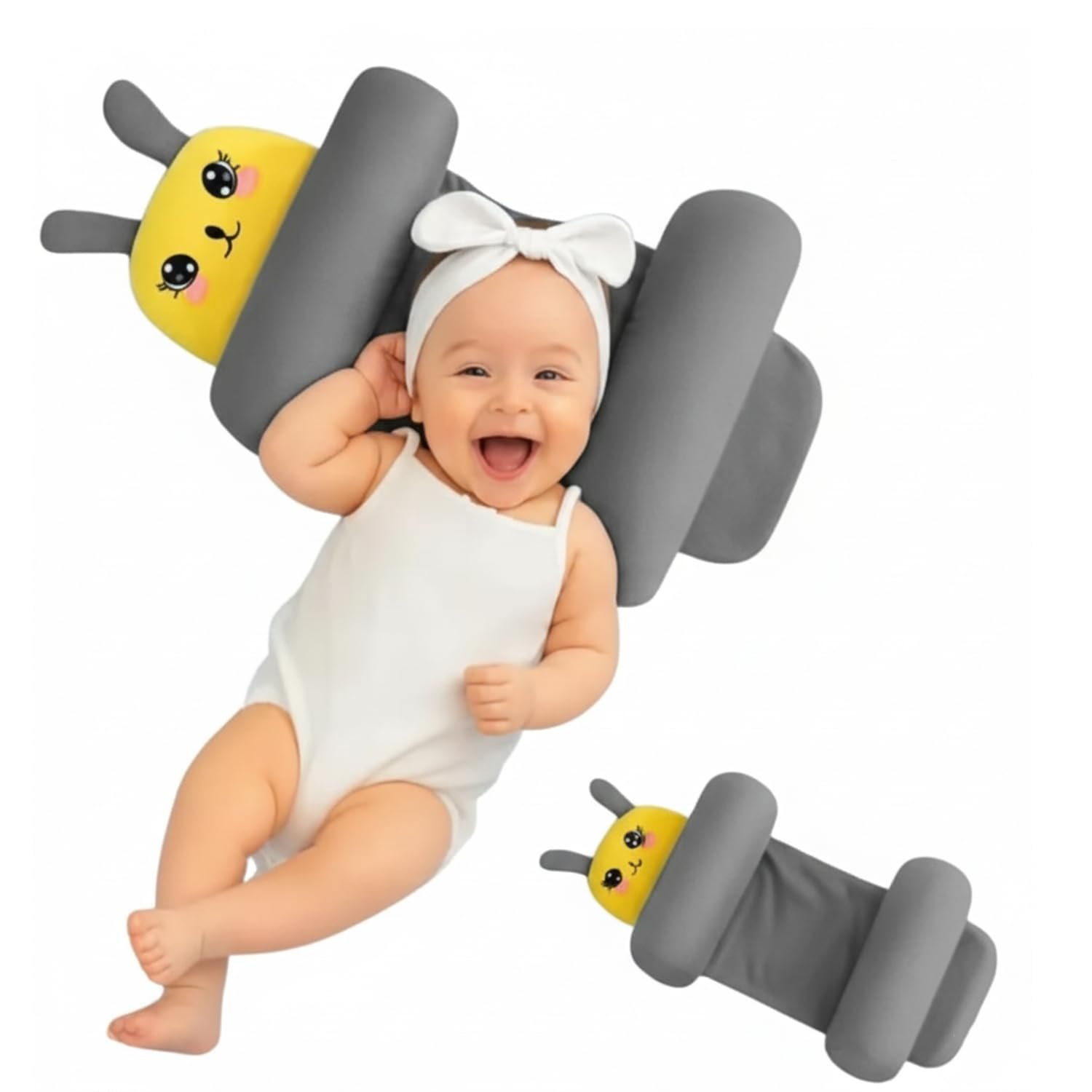 Baby Sleeping Support Pillow with Side Rollers