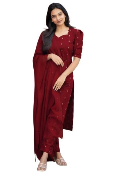ANNI Designer Women’s Purple Printed Kurta Set