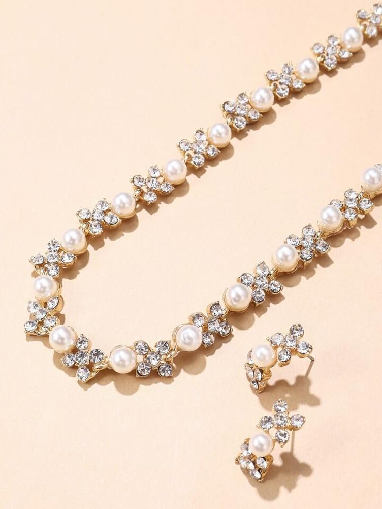 Shining Diva Fashion Necklace Jewellery Set for Women Latest Stylish Design Fancy Pearl Choker (15219s) - Image 7