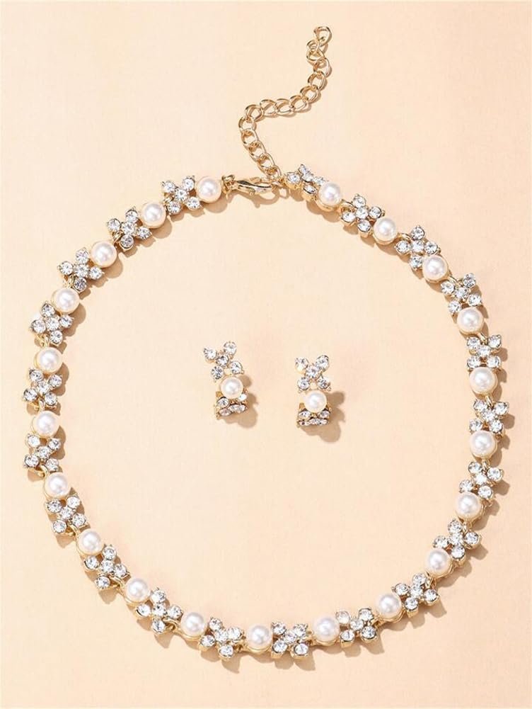 Shining Diva Fashion Necklace Jewellery Set for Women Latest Stylish Design Fancy Pearl Choker (15219s) - Image 6