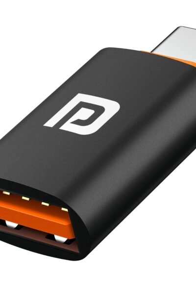 Portronics Bridge Y USB 3.0 to Type C OTG Adaptor, 10Gbps High Speed Data Transfer, Thunderbolt to USB Adapter, Compatible for All Type C Devices, Sma