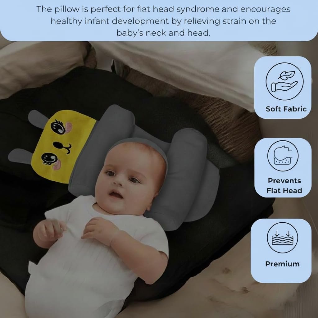 Baby Sleeping Support Pillow with Side Rollers - Image 5