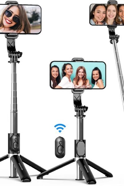 Kratos K1 - V3 Selfie Stick with Tripod Stand,Extendable Selfie Stick for Mobile Phone with Bluetooth Remote,3-in-1 Multifunctional Design for Redmi/X