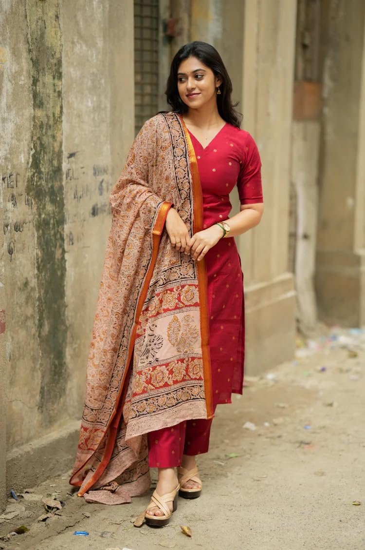 GoSriKi Kurta Set Women Viscose Printed - Image 3