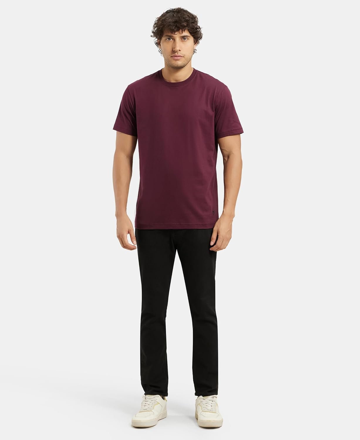 Jockey 2714 Men Super Combed Cotton Rich Round Neck Half Sleeve T-Shirt - Image 4