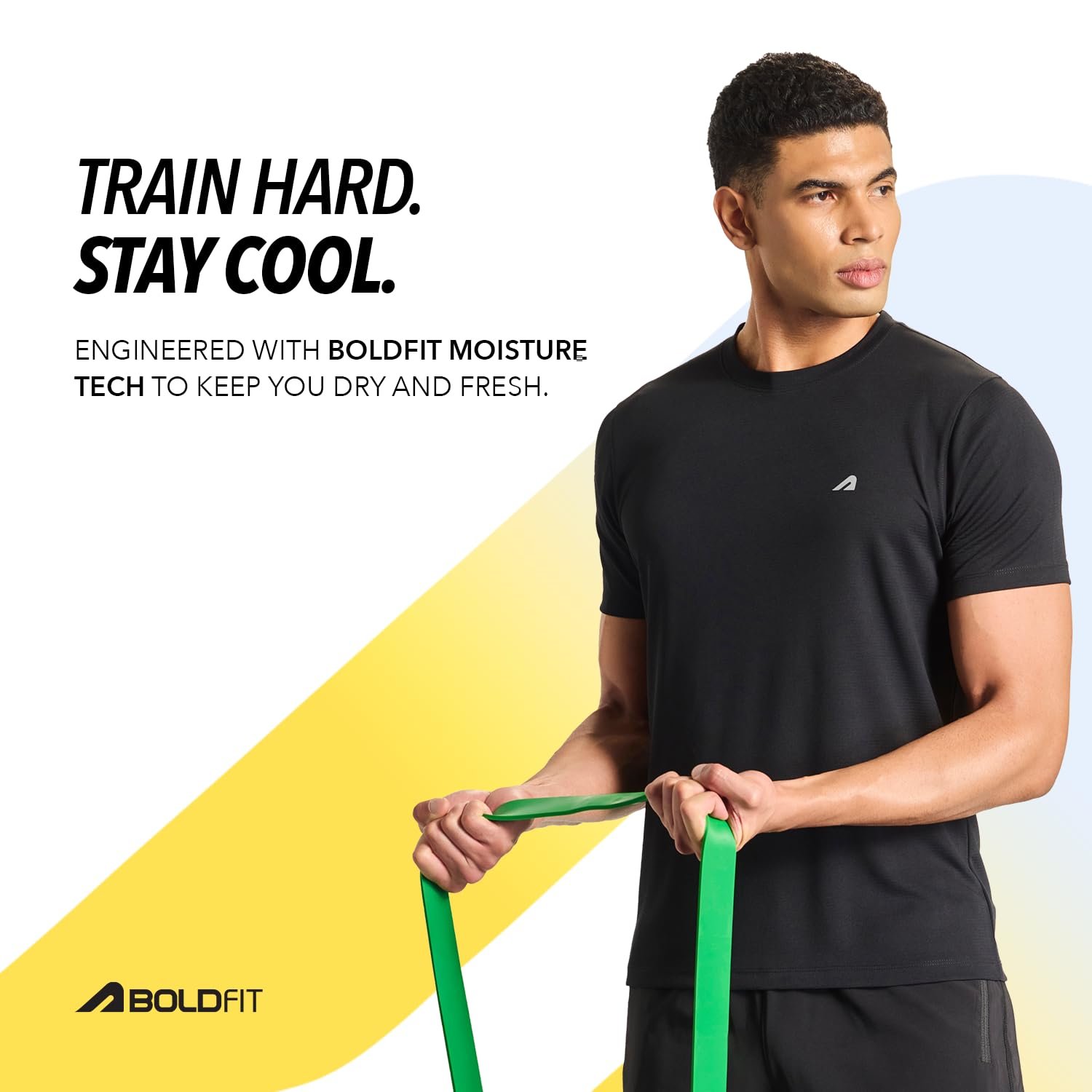 Boldfit Tshirt for Man Regular fit Gym t Shirts for Men Workout Active wear t Shirt for Man Running Mens t-Shirts Running Tshirt for Men Workout Gym wear Mens, Polyester - Image 2