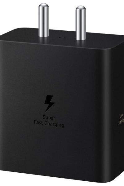 Samsung Original 60W Power Adapter (Black), GaN Fast Charging, USB Power Delivery 3.1, Universal Compatibility (Without Cable)