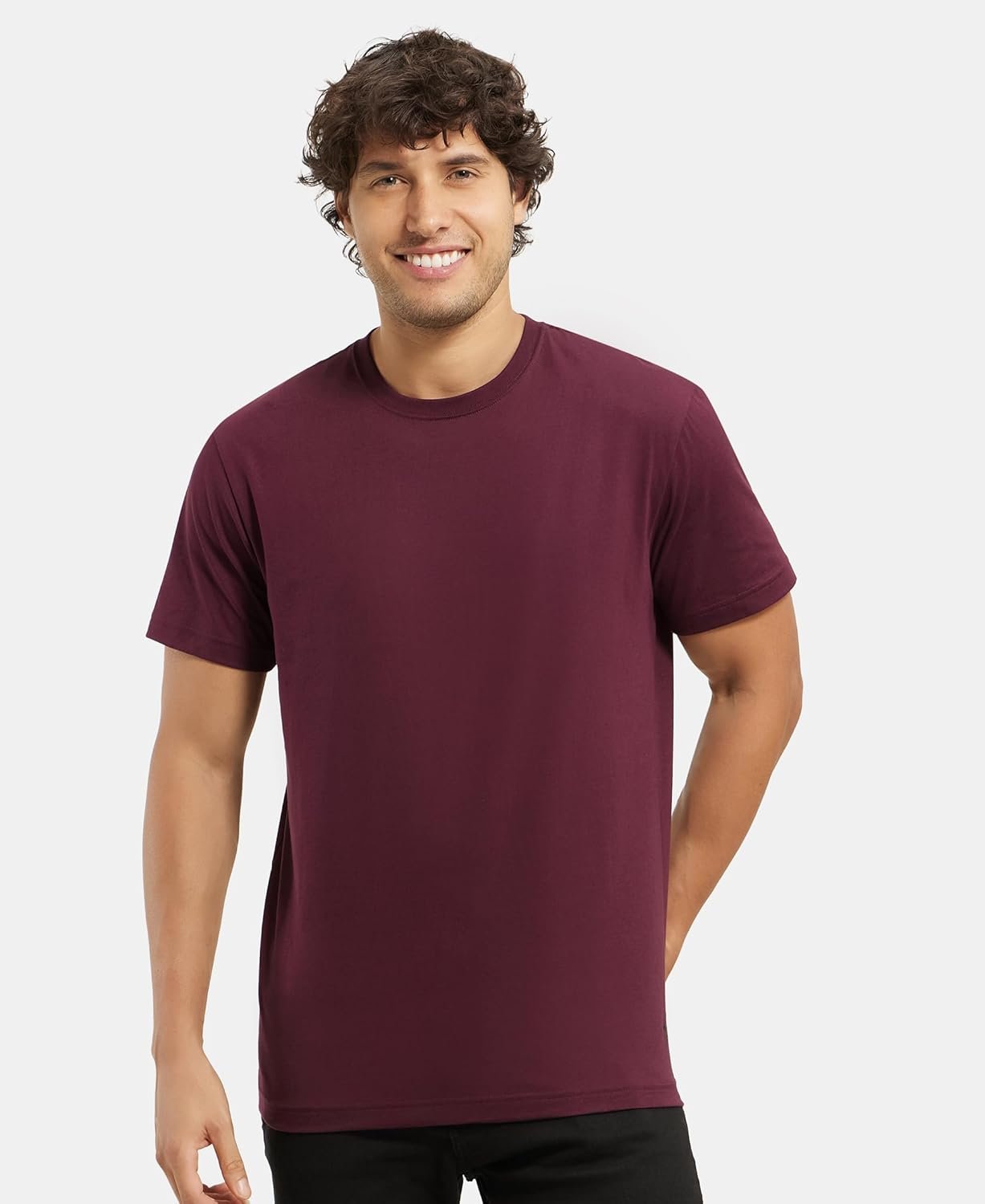 Jockey 2714 Men Super Combed Cotton Rich Round Neck Half Sleeve T-Shirt - Image 5