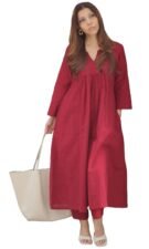 GoSriKi Women's Rayon Viscose Ethnic Co-Ord Set