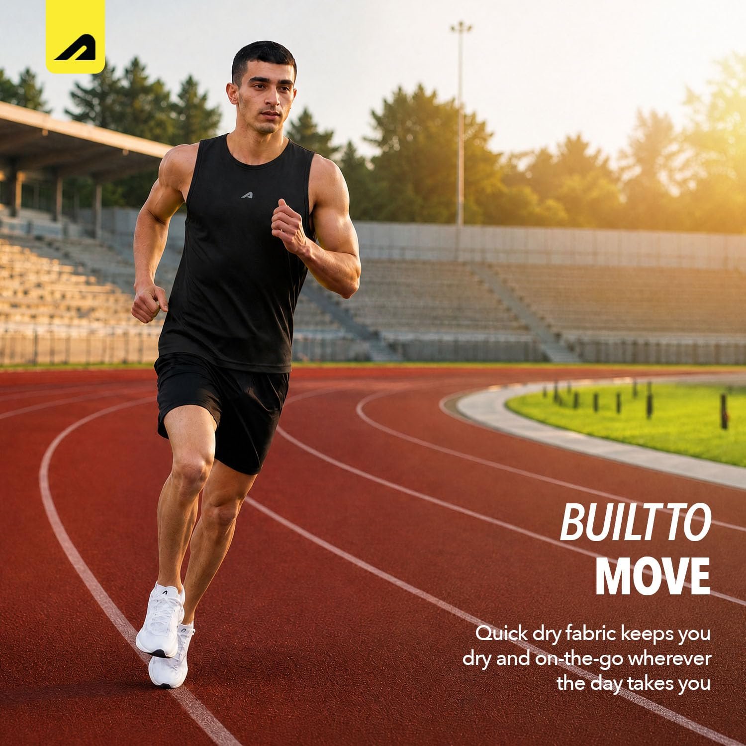 Boldfit Men's Polyester Regular Fit Vest - Multipurpose Sando for Gym, Running, Outdoor - Sleeveless Undershirt, Round Neck Baniyan - Quick Drying, Breathable - Image 2