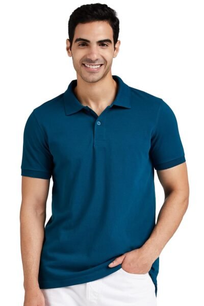 Amazon Brand - Symbol Men's Cotton Rich Solid Polo Tshirt