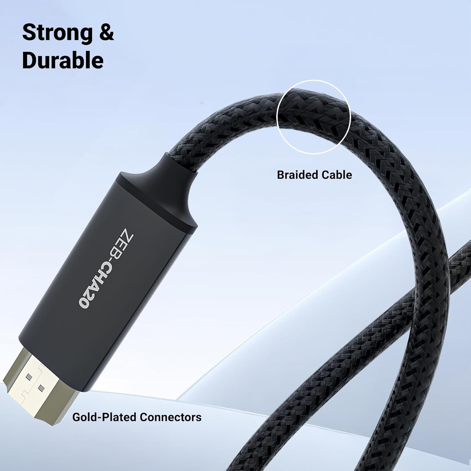 Zebronics Type C to HDMI Cable, 4K @ 60Hz - Image 5