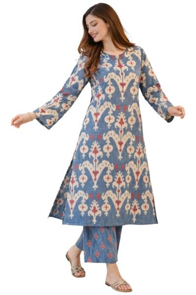 ANNI Designer Kurta Sets for Women Cotton Blend Printed