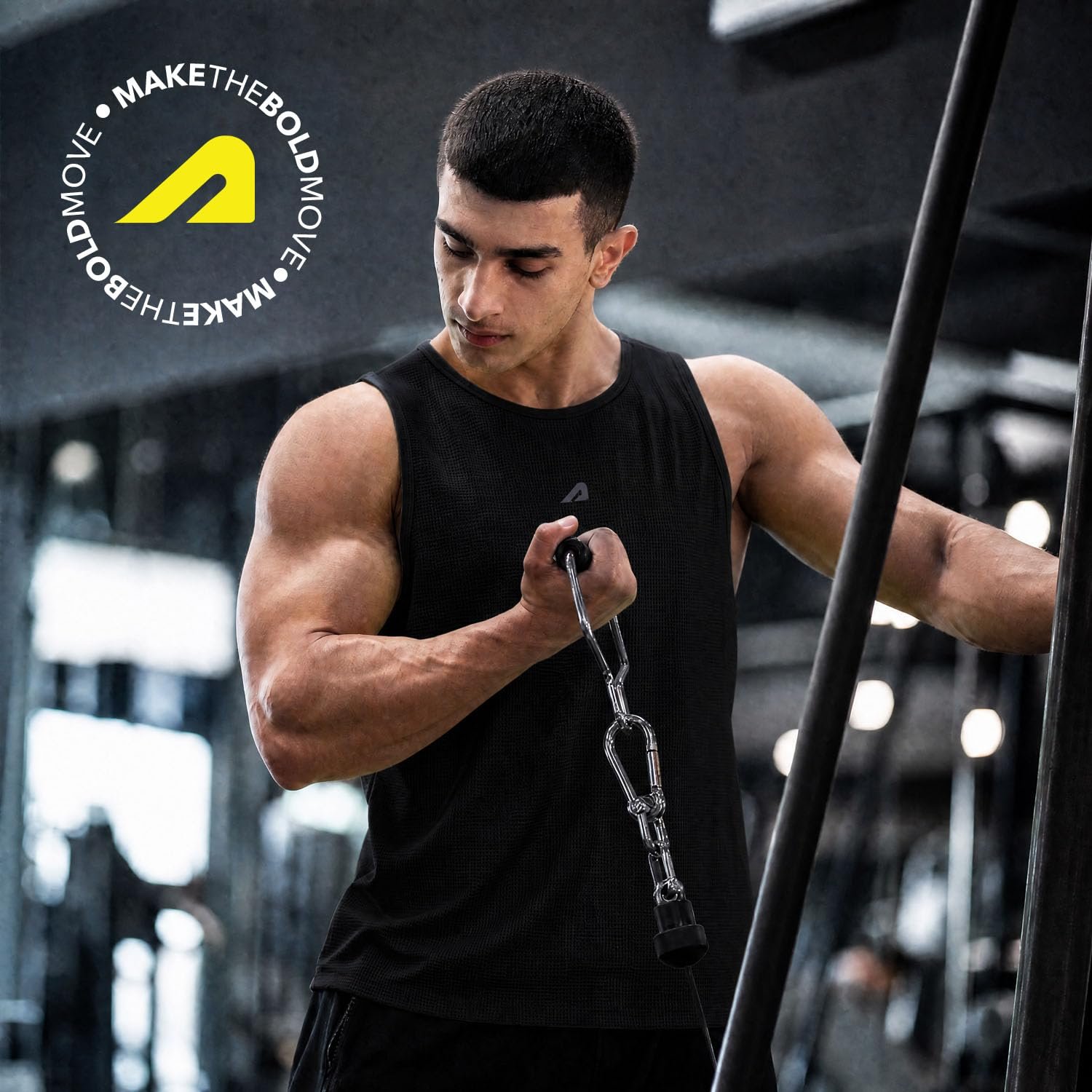 Boldfit Men's Polyester Regular Fit Vest - Multipurpose Sando for Gym, Running, Outdoor - Sleeveless Undershirt, Round Neck Baniyan - Quick Drying, Breathable - Image 6