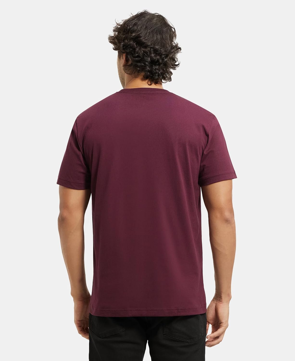 Jockey 2714 Men Super Combed Cotton Rich Round Neck Half Sleeve T-Shirt - Image 3