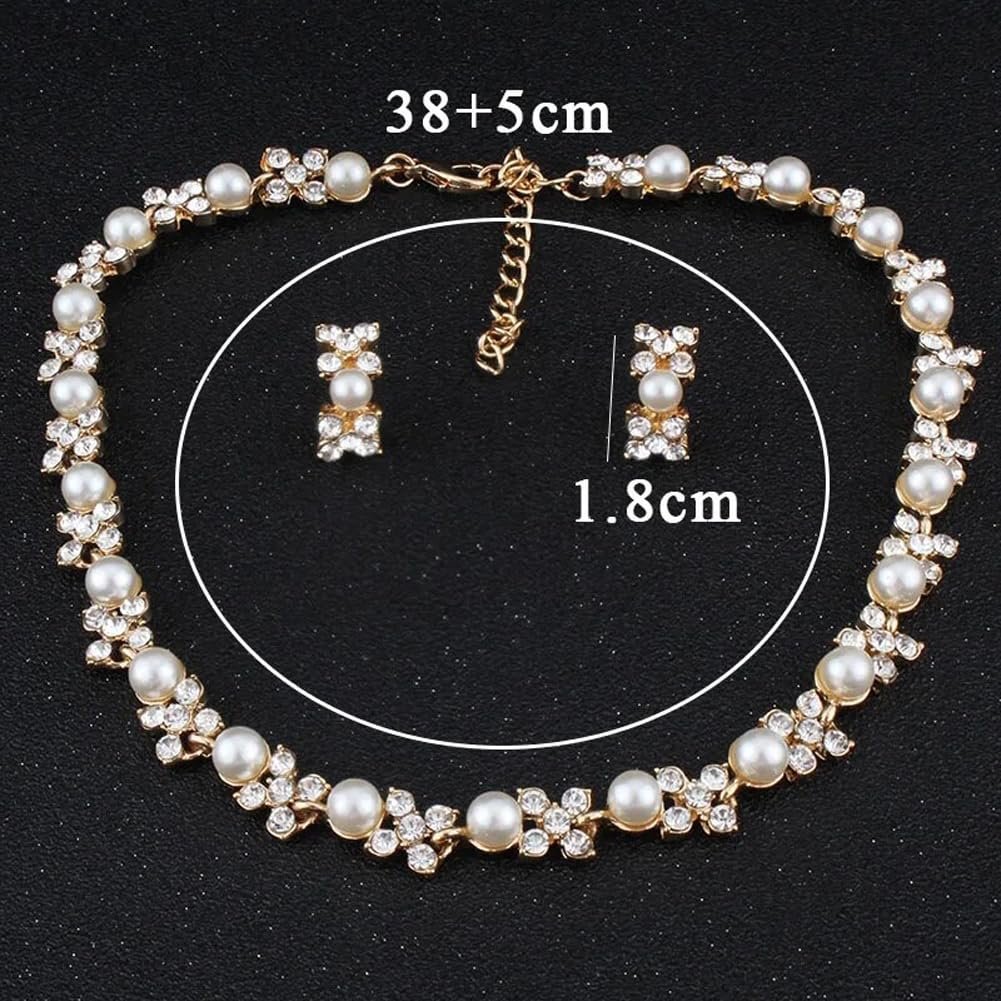 Shining Diva Fashion Necklace Jewellery Set for Women Latest Stylish Design Fancy Pearl Choker (15219s) - Image 4