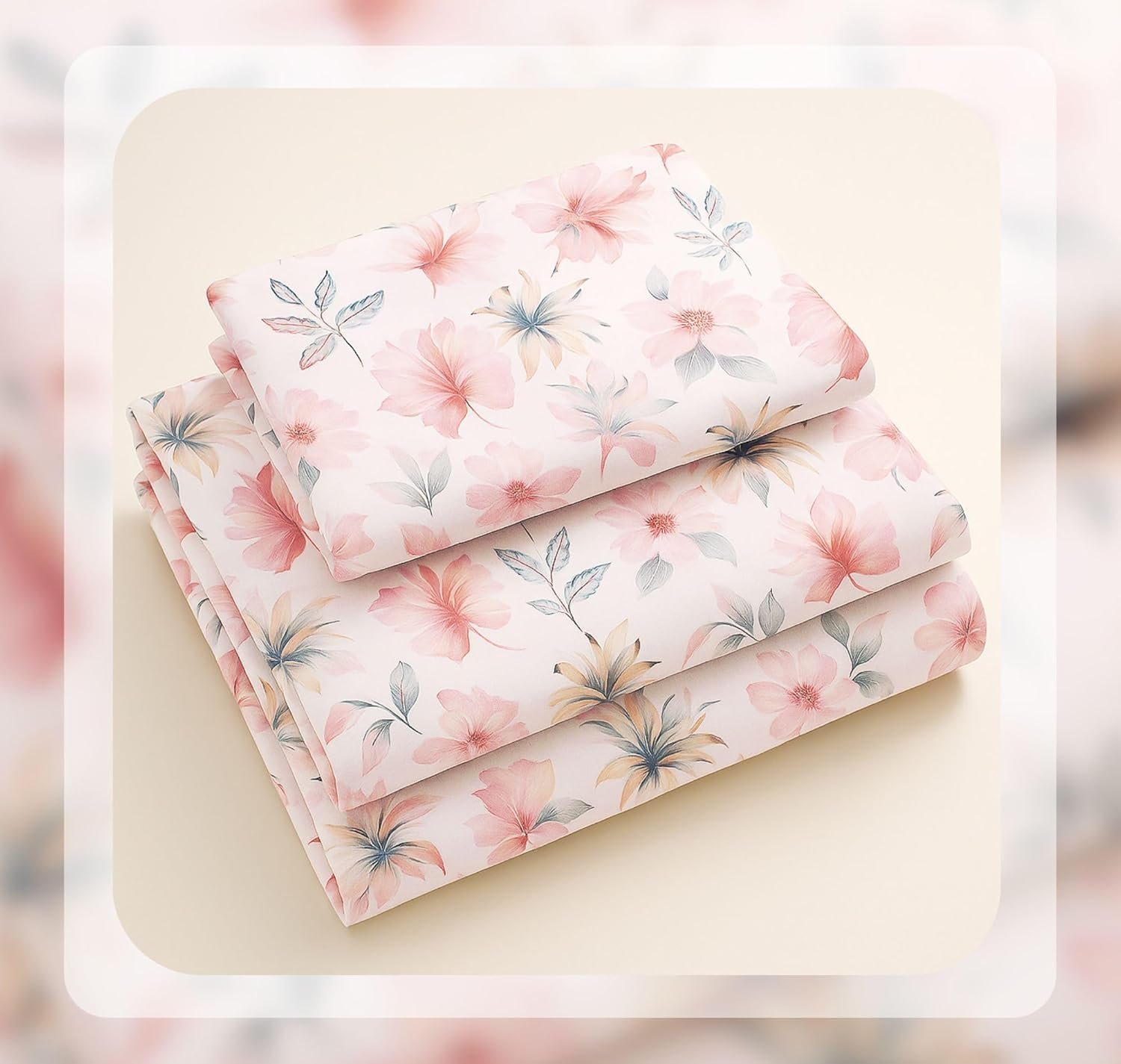 VAS COLLECTIONS Cloud Cotton Double Bedsheet 180 TC - Image 4