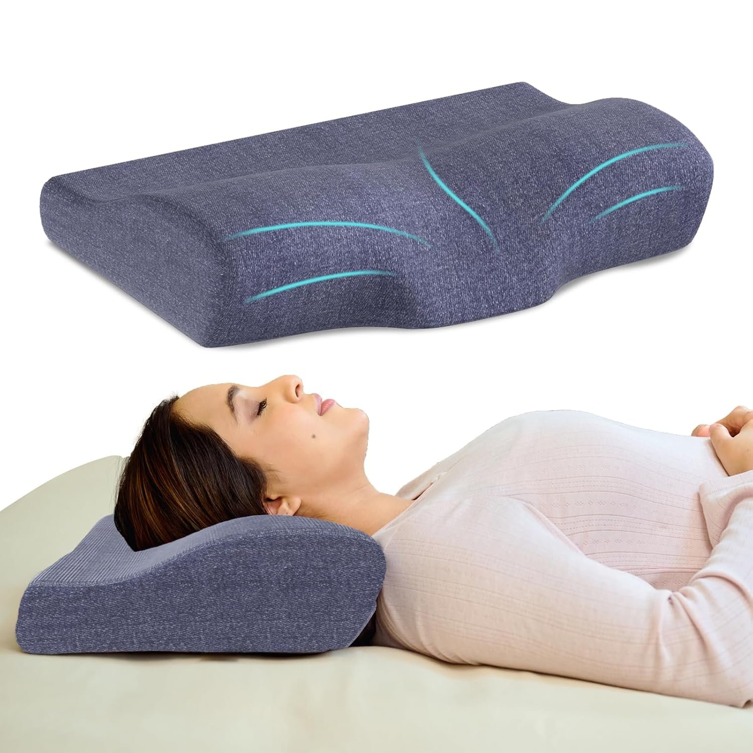 CareFoam Contour Cervical Memory Foam Pillow