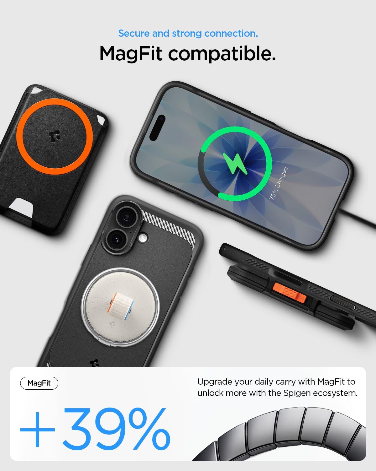 Spigen Rugged Armor MagFit Back Cover Case for iPhone 17, MagSafe Compatible, Resilient Shock Absorption - TPU - Image 7