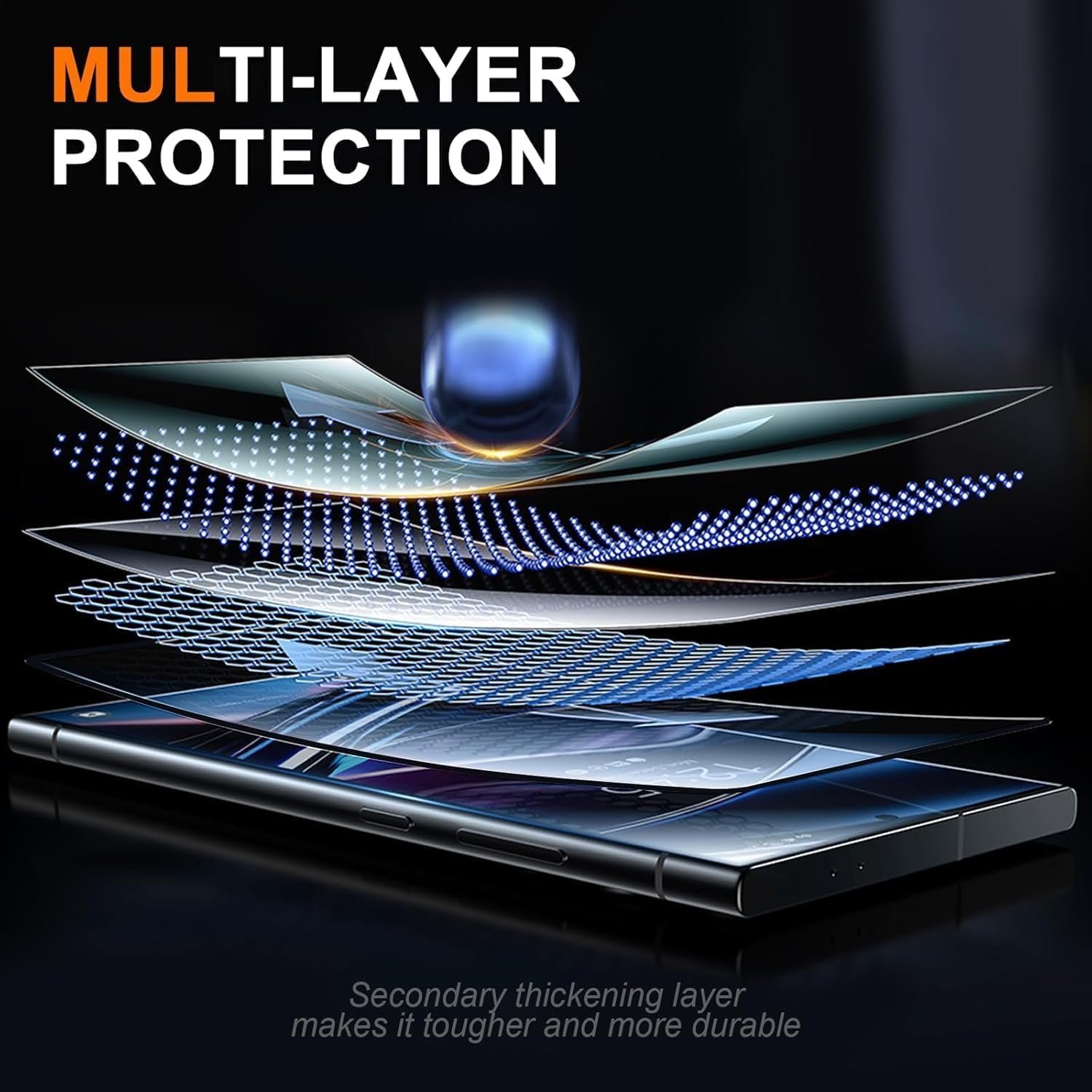 OpenTech® Military-Grade Gorilla Tempered Glass for Samsung Galaxy S26 Ultra with Fingerprint Unlock, Edge to Edge Coverage - Case Friendly, Anti-scra - Image 5