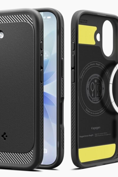 Spigen Rugged Armor MagFit Back Cover Case for iPhone 17, MagSafe Compatible, Resilient Shock Absorption - TPU