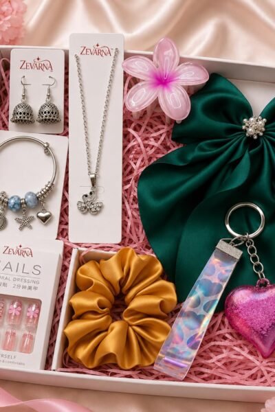 8-Piece Women’s Fashion Jewelry hamper & Hair Accessories Gift Set