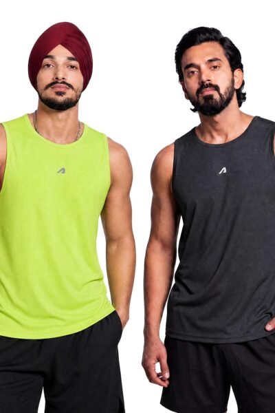 Boldfit Men's Polyester Regular Fit Vest - Multipurpose Sando for Gym, Running, Outdoor - Sleeveless Undershirt, Round Neck Baniyan - Quick Drying, Breathable