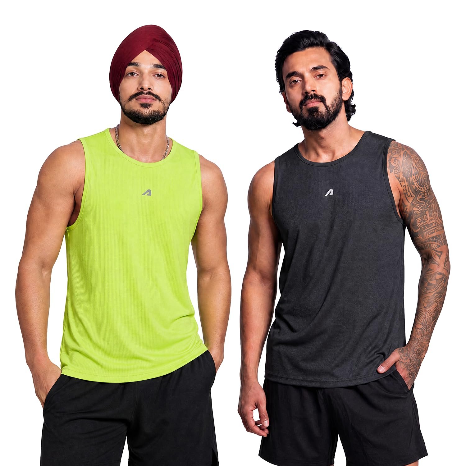 Boldfit Men's Polyester Regular Fit Vest - Multipurpose Sando for Gym, Running, Outdoor - Sleeveless Undershirt, Round Neck Baniyan - Quick Drying, Breathable