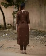 GoSriKi Viscose Printed Straight Kurta with Pant and Dupatta for Women
