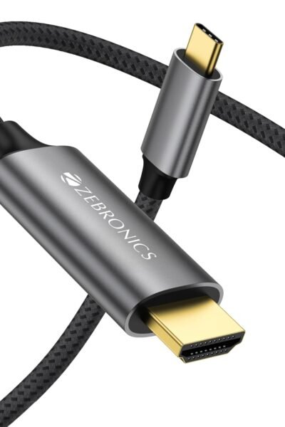 Zebronics Type C to HDMI Cable, 4K @ 60Hz