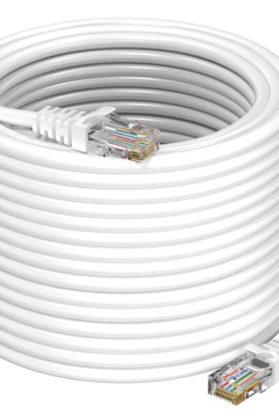 Sounce Cat6 Ethernet Cable, 30 Meter High Speed 550MHz / 10 Gigabit UTP LAN Cable RJ45 Network Cable for Modem, Router, PC, Laptop, TV, Gaming Console