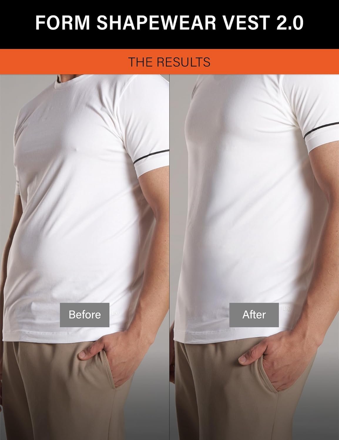DAMENSCH Form Shapewear for Men, Comfortable and Stretchy Body Shaper for Man, Posture Correcting Tummy Tucker, Breathable Gynecomastia Compression T Shirt, Ideal for Parties Shirt Tucker for Men - Image 6
