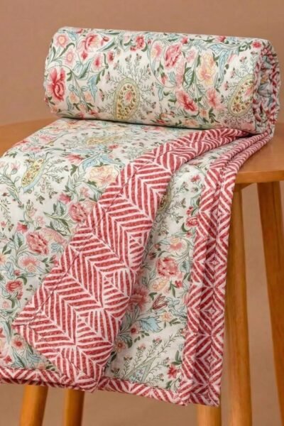 BSB HOME 100% Cotton Reversible Dohar Double Bed Size