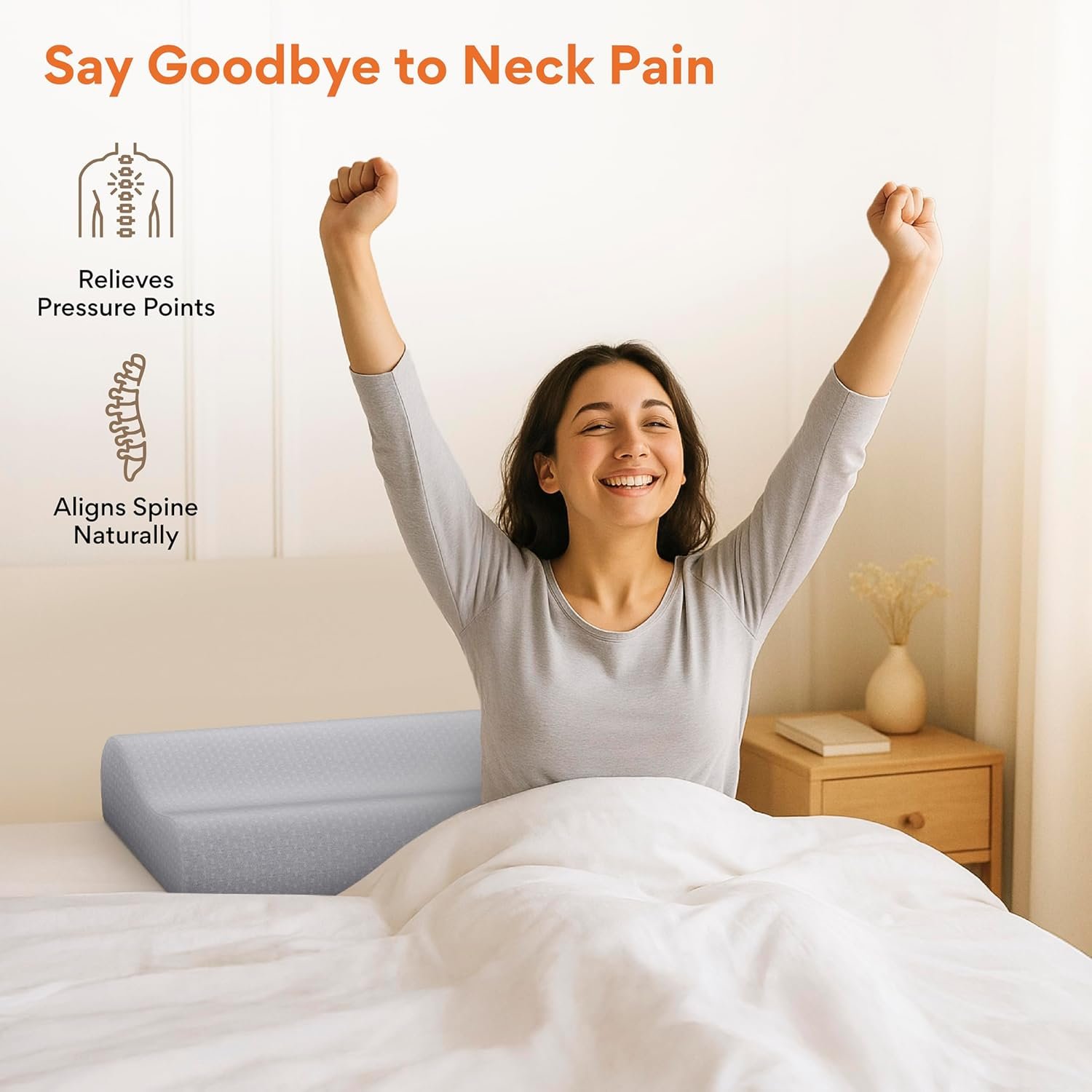 FOVERA Cervical Pillow for Neck Pain - Image 7