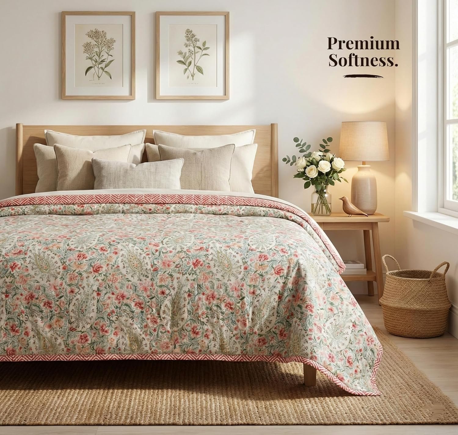 BSB HOME 100% Cotton Reversible Dohar Double Bed Size - Image 5