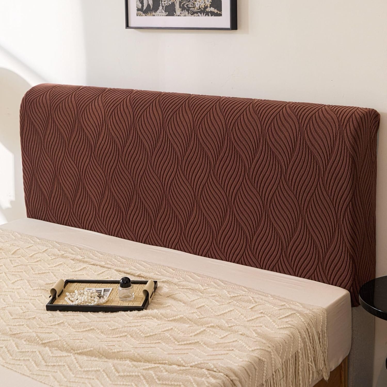 HOMETHREADS Stretchable Lycra/Velvet Headboard Cover - Image 6